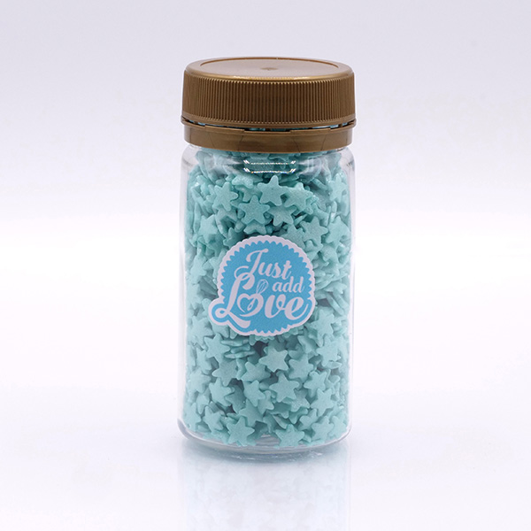 Mini Estrelas Azul Claro - 55g Mini Estrelas Azul Claro - 55g
