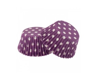 Forminhas de Brigadeiro Bolinhas Roxo - 90 Unidades