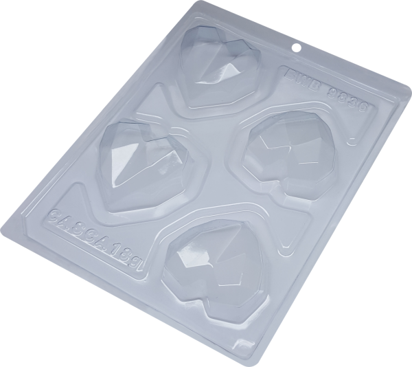 Molde Coração Lapidado 18g Molde Coração Lapidado 18g