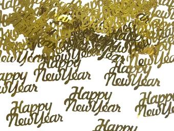 Confettis Dourados Happy New Year