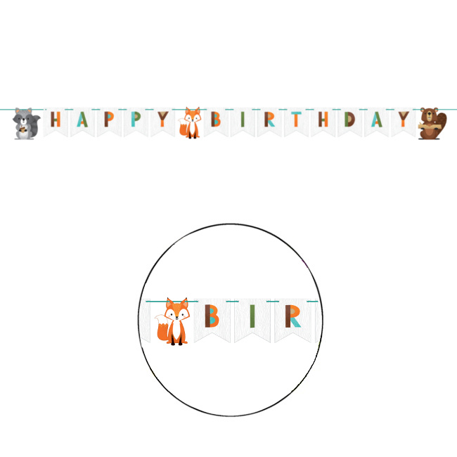 Faixa Happy Birthday Bosque Faixa Happy Birthday Bosque