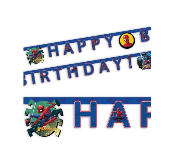 Faixa Happy Birthday Homem Aranha Faixa Happy Birthday Homem Aranha