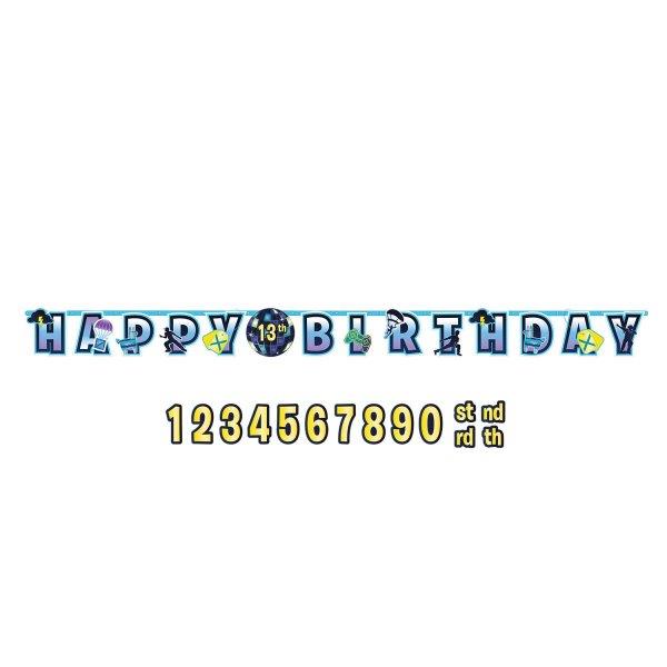 Faixa Grande Happy Birthday Battle Royal / Fortnite Faixa Grande Happy Birthday Battle Royal / Fortnite