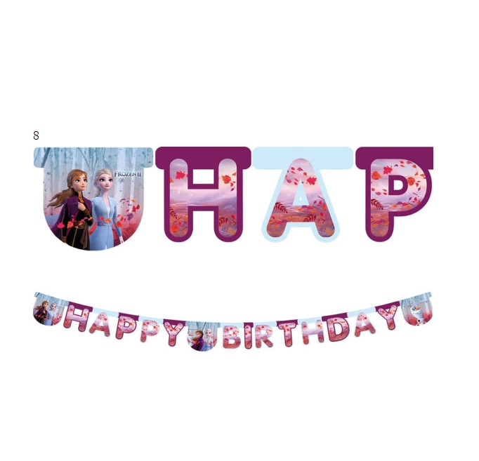 Faixa Happy Birthday Frozen II Faixa Happy Birthday Frozen II