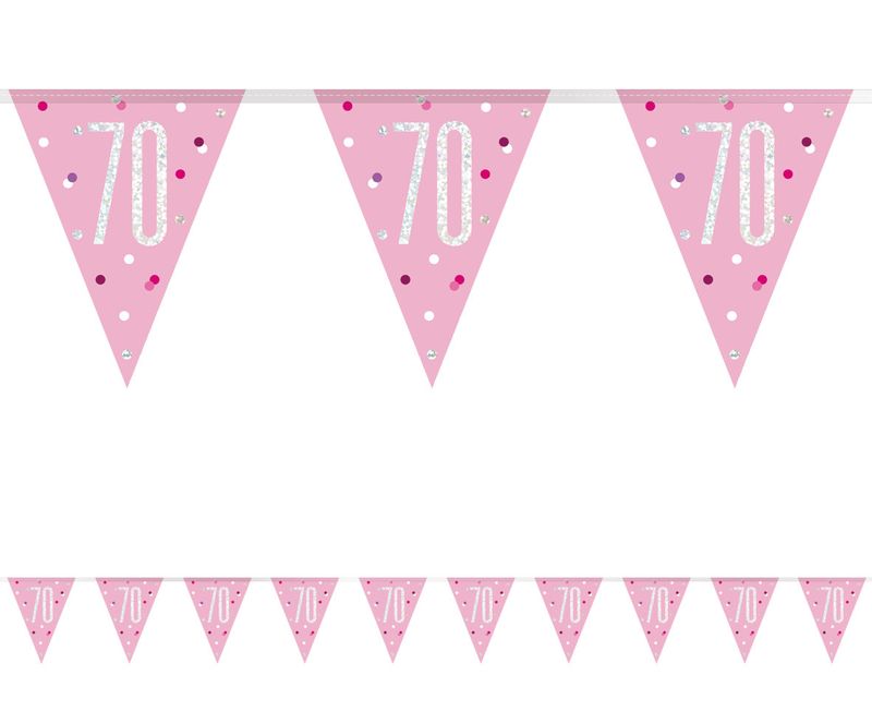Bandeirolas 70 Anos Rosa Claro Bandeirolas 70 Anos Rosa Claro