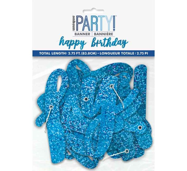 Faixa Happy Birthday Azul Escuro Faixa Happy Birthday Azul Escuro