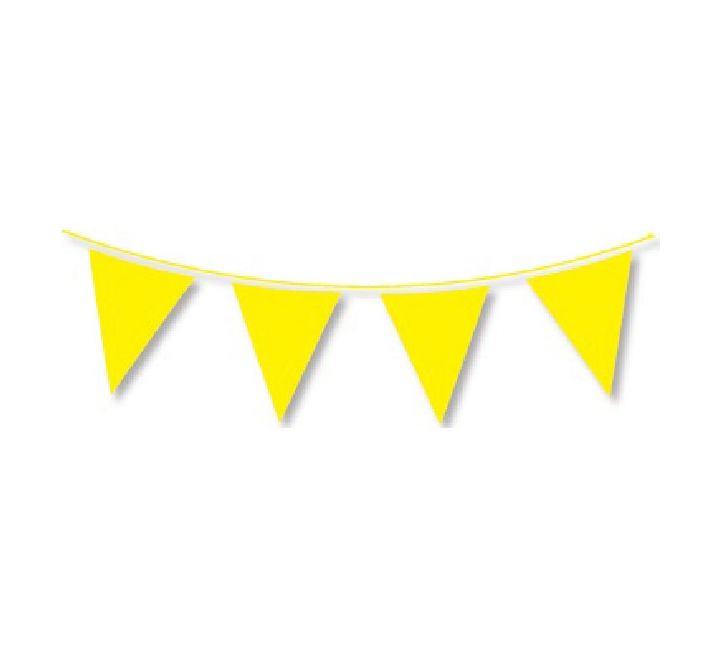 Bandeirolas Lisas Amarelo - 10m