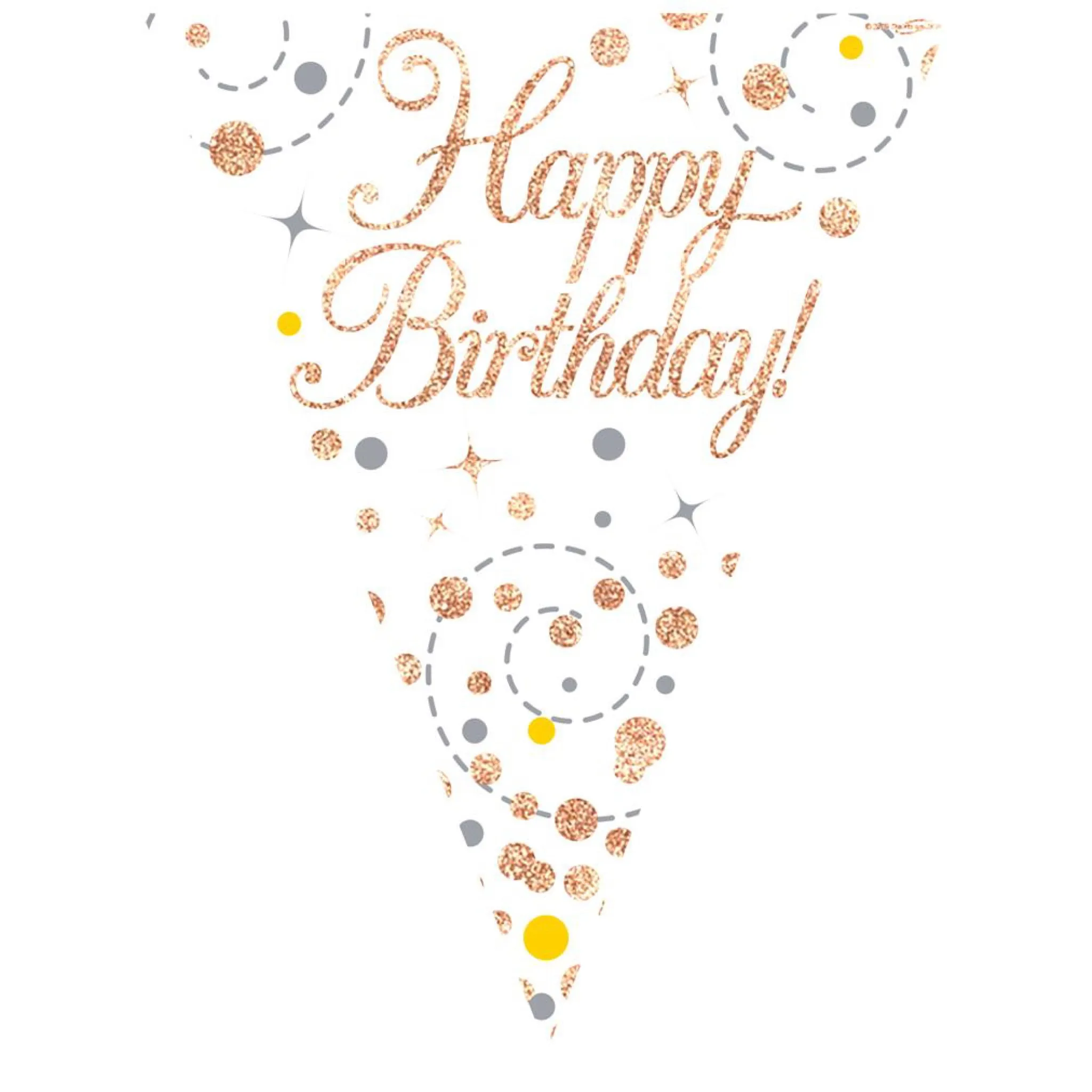 Bandeirolas Happy Birthday Rose Gold Bandeirolas Happy Birthday Rose Gold