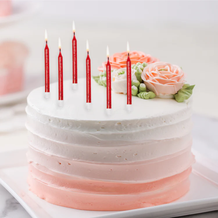 Velas Glitter Vermelho Velas Glitter Vermelho
