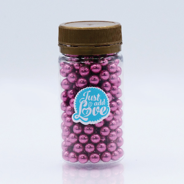 Pérolas Metalizadas Rosa - 65g Pérolas Metalizadas Rosa - 65g