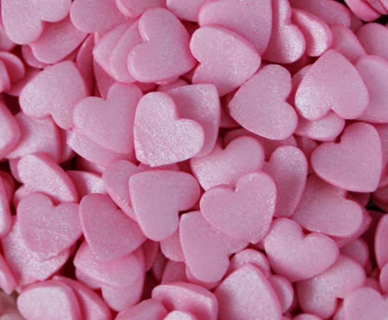 Sprinkles Corações Médios Rosa Claro - 55g