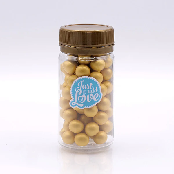 Pérolas de Chocolate Ouro - 65g Pérolas de Chocolate Ouro - 65g