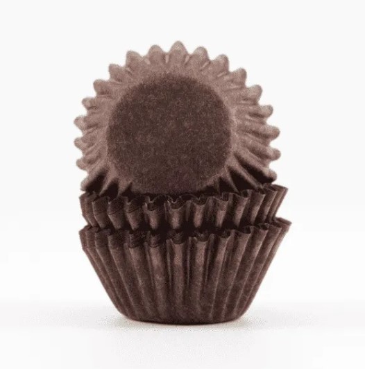 Forminhas de Brigadeiro Castanho - 50 Unidades