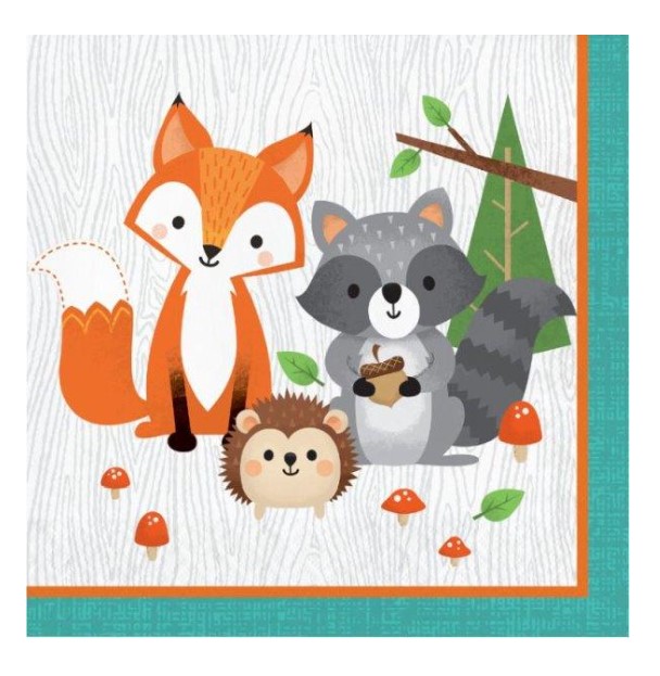 Guardanapos Grandes Animais do Bosque 