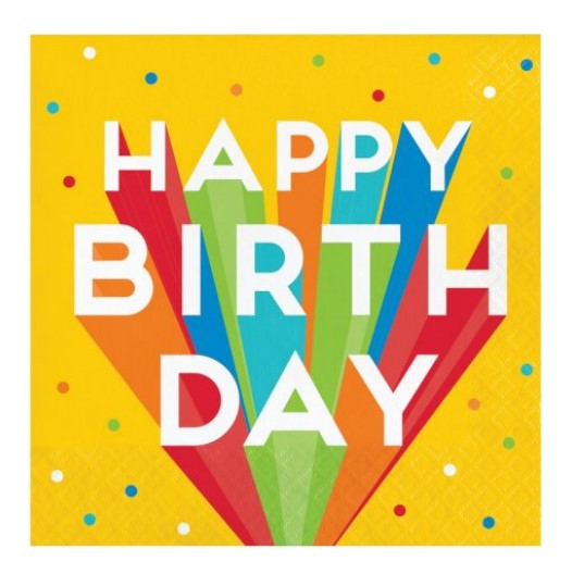 Guardanapos Happy Birthday Bash