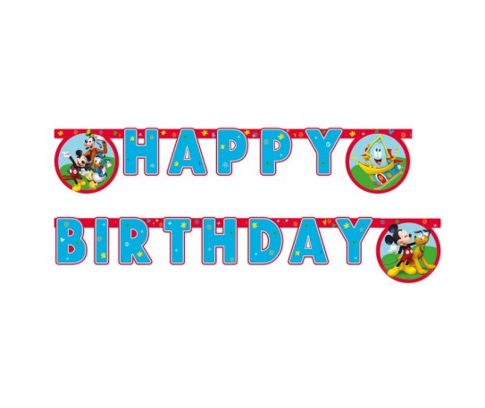 Faixa Happy Birthday Mickey