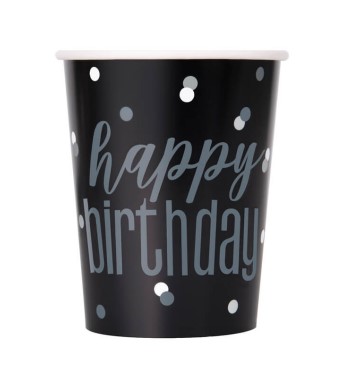 Kit de Festa Happy Birthday Preto Kit de Festa Happy Birthday Preto