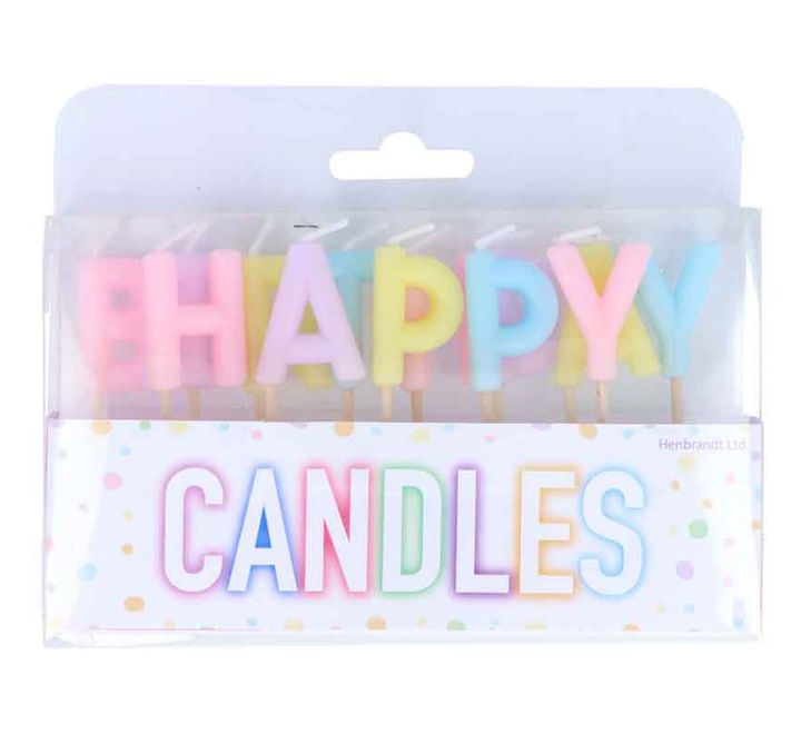 Velas Happy Birthday Pastel