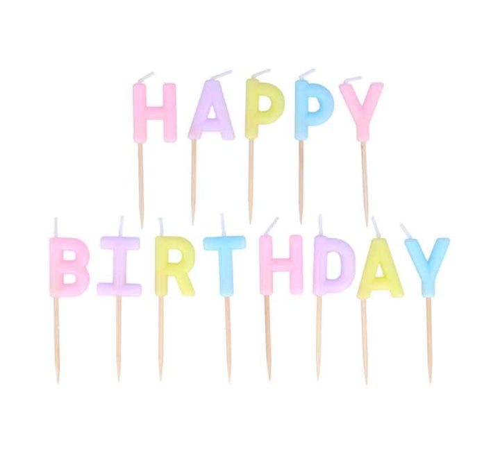 Velas Happy Birthday Pastel Velas Happy Birthday Pastel