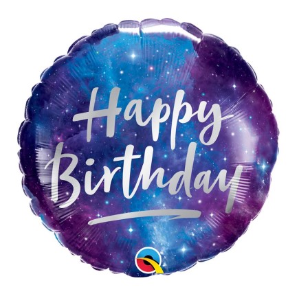 Balão Happy Birthday Galaxia