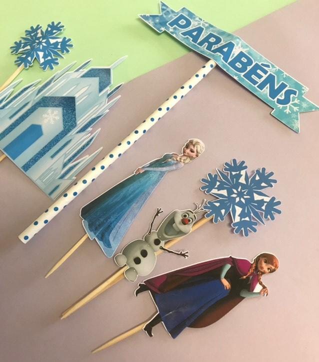 Topo de Bolo Frozen