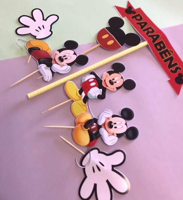 Topo de Bolo Mickey Topo de Bolo Mickey