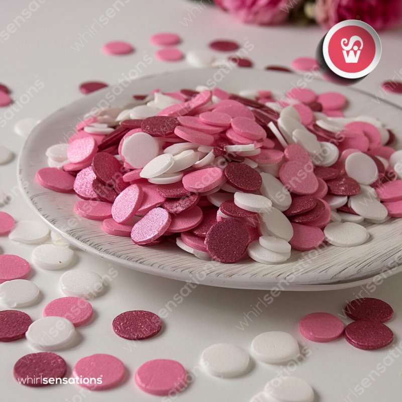 Mix Confettis Maxi Rosa - 55g
