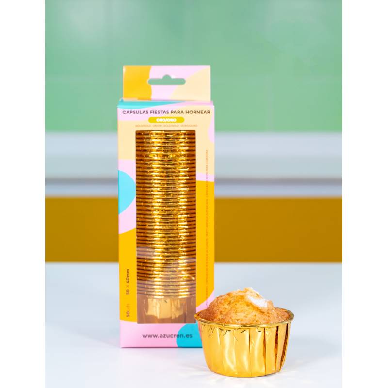 Formas Cupcake Dourado