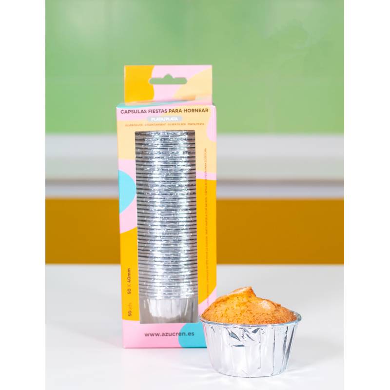 Formas Cupcake Prateado