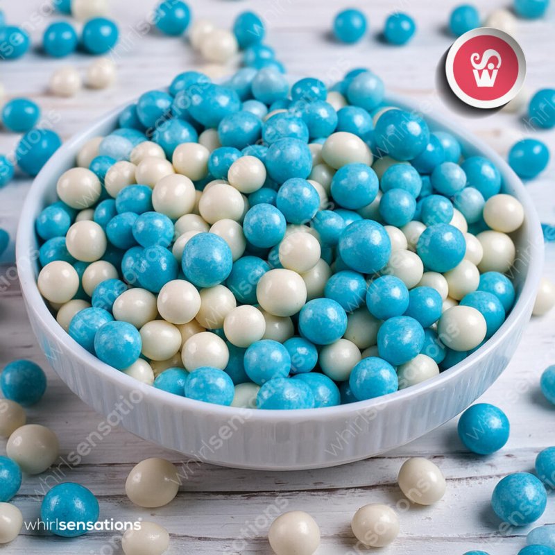 Mix Pérolas de Chocolate Azul e Branco - 65g