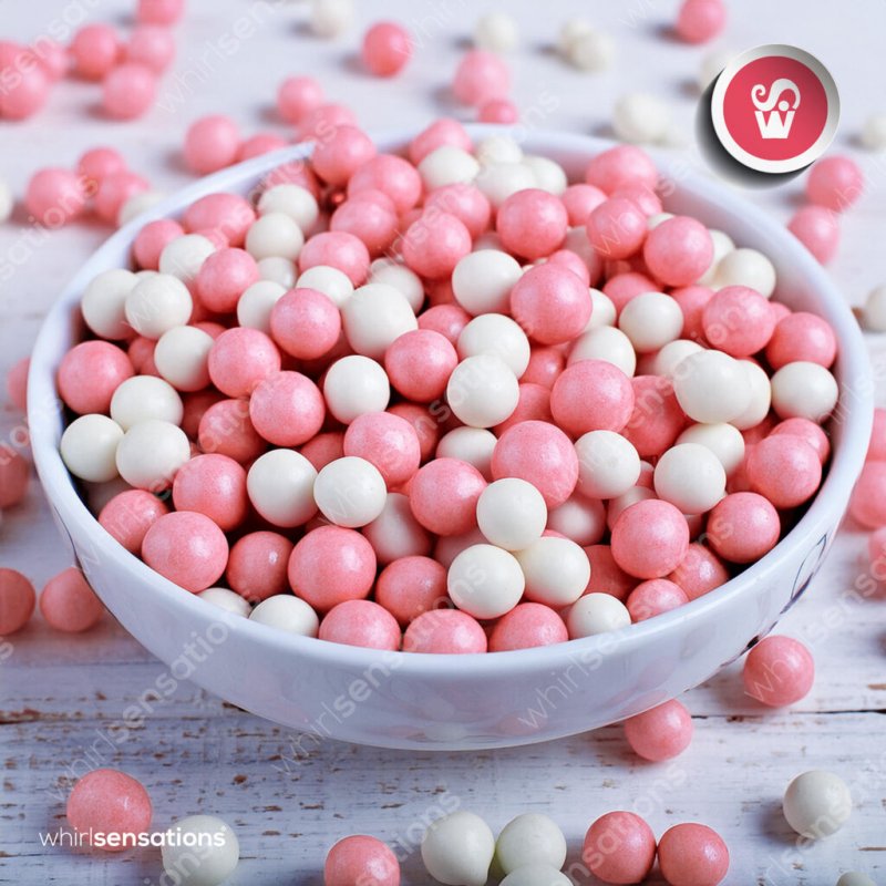 Mix Pérolas de Chocolate Rosa e Branco - 65g