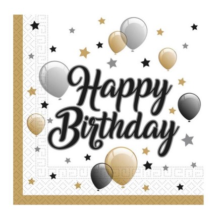 Guardanapos Happy Birthday