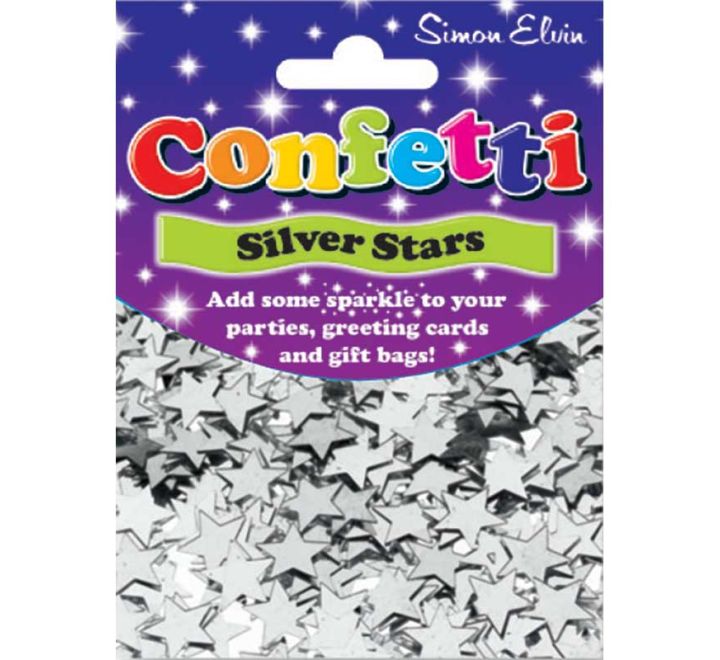 Confetti Estrelas Prateadas Confetti Estrelas Prateadas