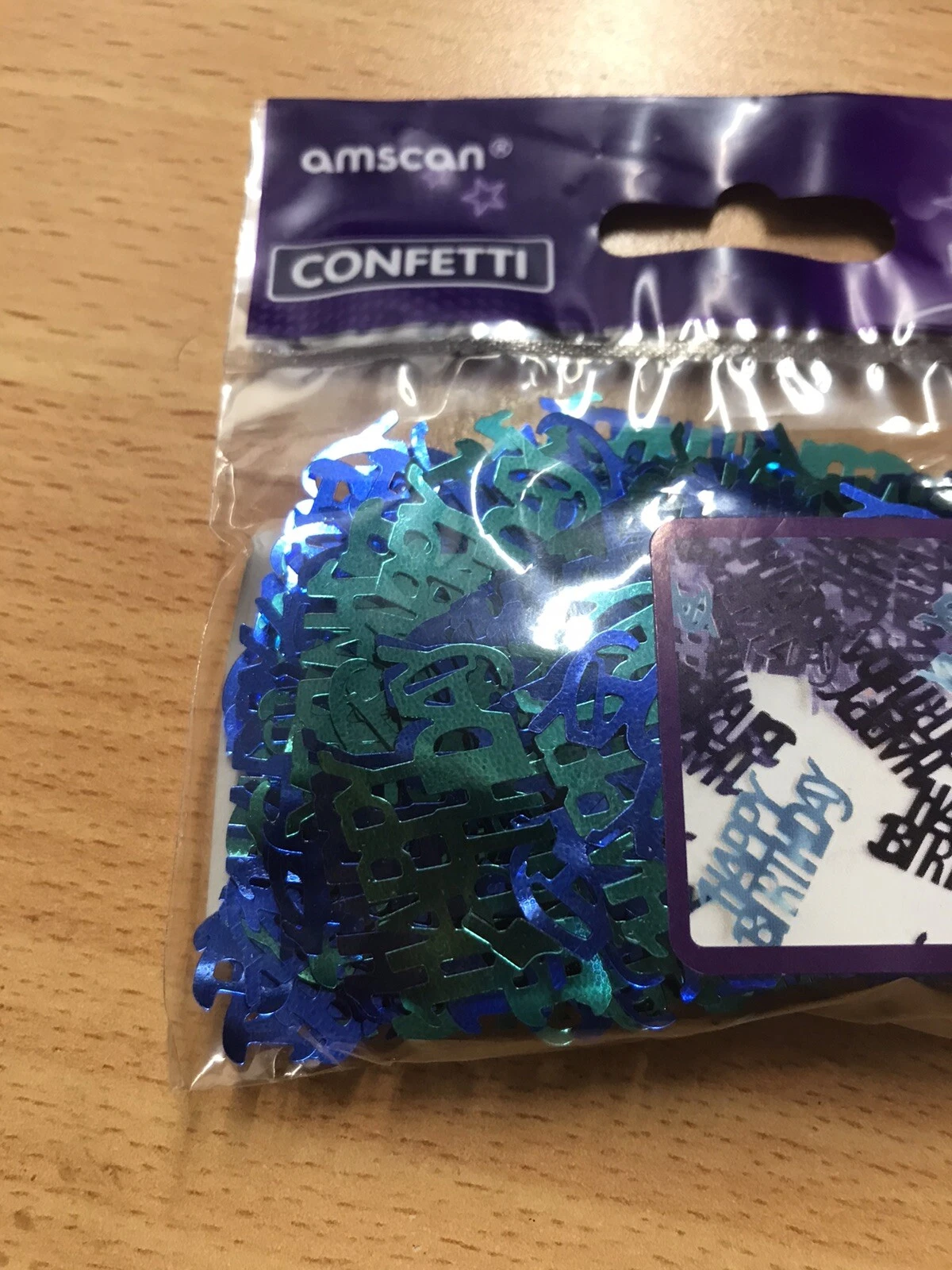 Confettis Happy Birthday Azul e Verde Confettis Happy Birthday Azul e Verde
