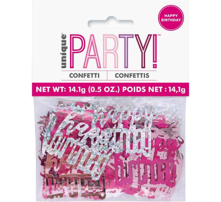 Confettis Happy Birthday Mix Rosa Confettis Happy Birthday Mix Rosa