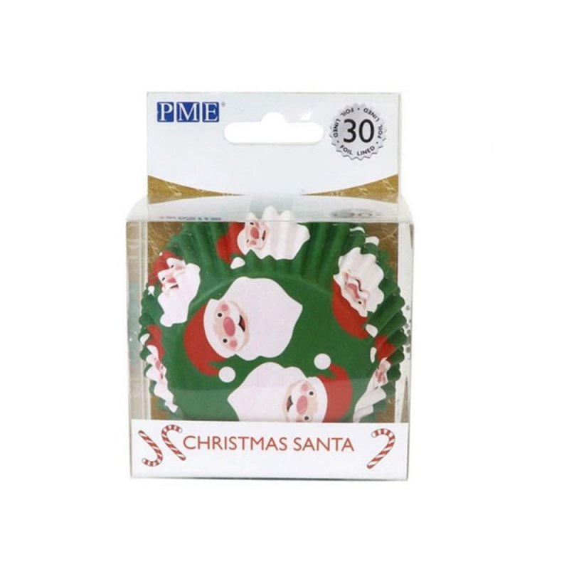 Formas de Cupcake Rosto Pai Natal Formas de Cupcake Rosto Pai Natal