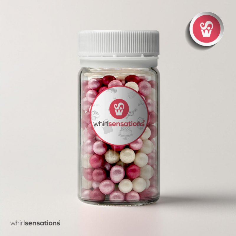 Pérolas Açúcar Mix Rosa - 60g Pérolas Açúcar Mix Rosa - 60g