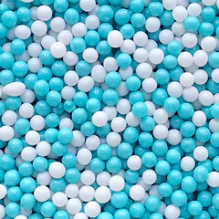 Pérolas Azul e Branco - 75g