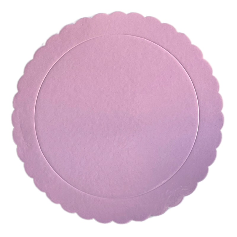 Base para Bolos Redonda Rosa Bebé 25cm x 3mm