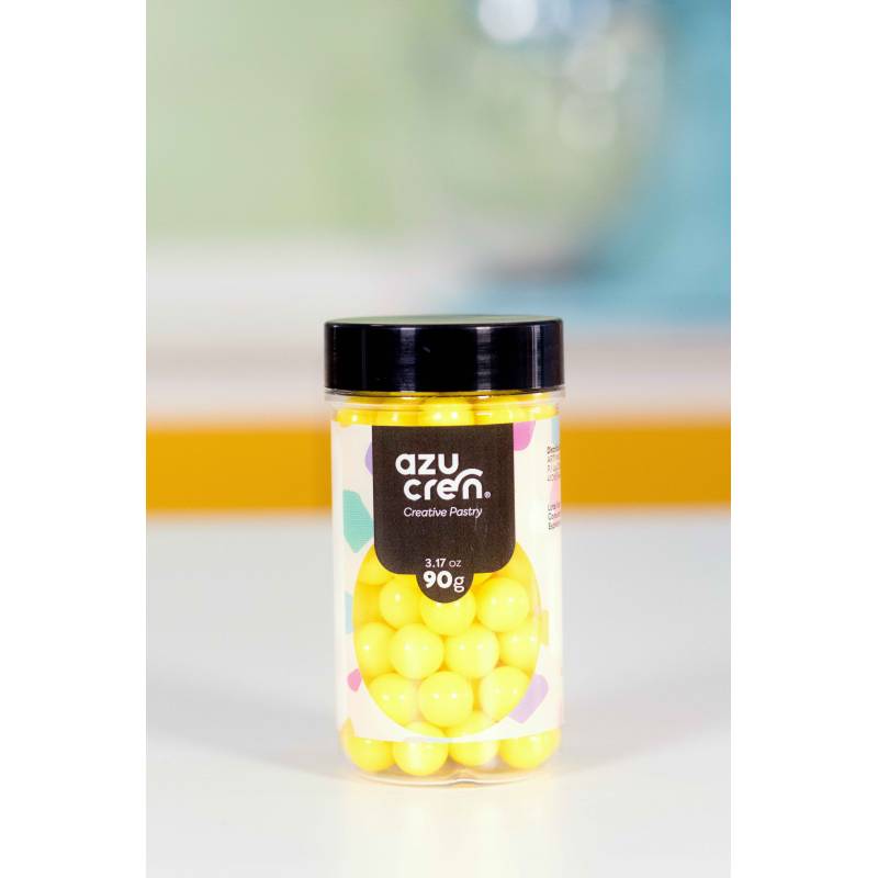 Pérolas Grandes Amarelo - 90g Pérolas Grandes Amarelo - 90g