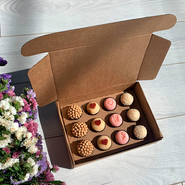 Caixa 12 Brigadeiros Kraft - 1 Unidade