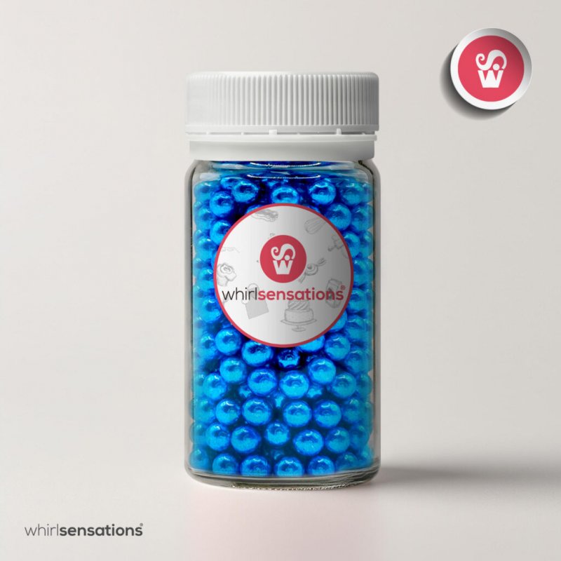 Pérolas Metalizadas Azul - 75g Pérolas Metalizadas Azul - 75g