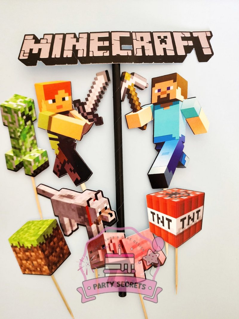 Topo de Bolo Minecraft