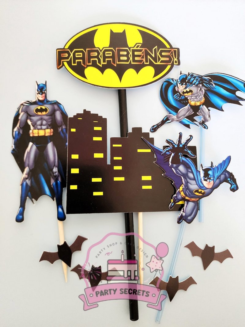 Topo de Bolo Batman