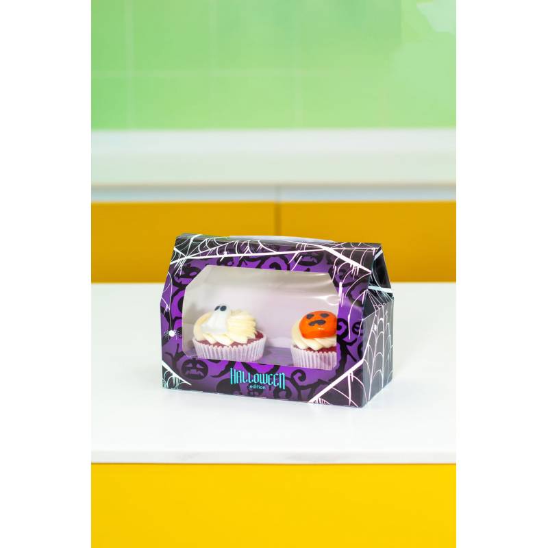 Caixa para 2 Cupcakes Halloween Caixa para 2 Cupcakes Halloween