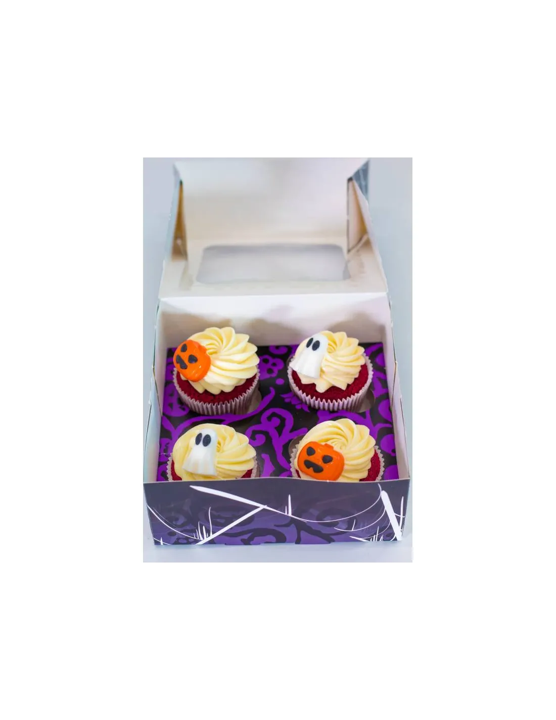 Caixa para 4 Cupcakes Halloween Caixa para 4 Cupcakes Halloween