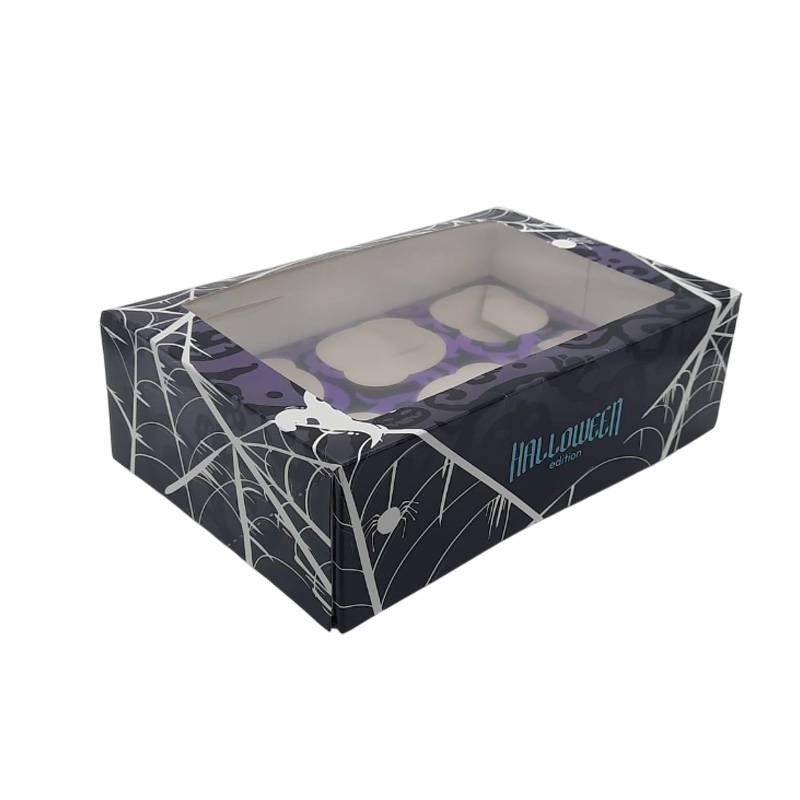 Caixa para 6 Cupcakes Halloween