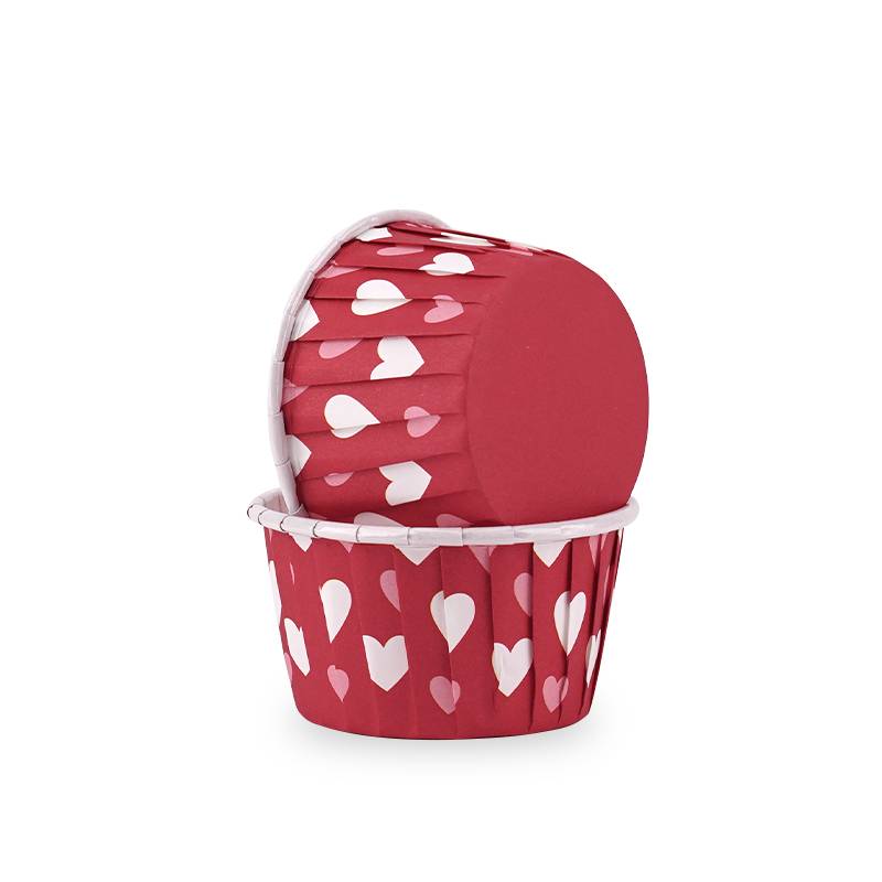 Formas de Cupcake Vermelho com Corações