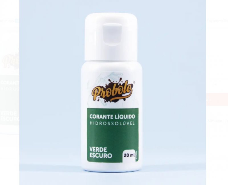 Corante Liquido Verde Escuro - 20ml