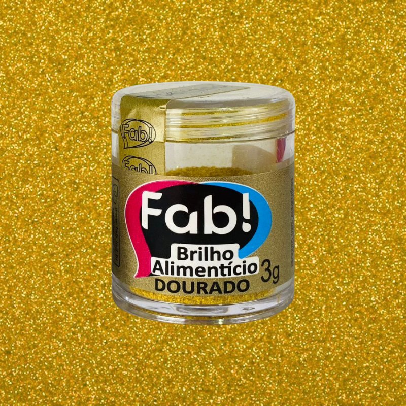 Glitter Comestível Dourado 